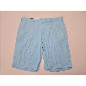 Lululemon Shorts Blue 11” Chino Regular Flat Front Stretch Size 38 Mens